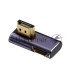 Переходник HDMI угловой  папа-мама вправо-вниз