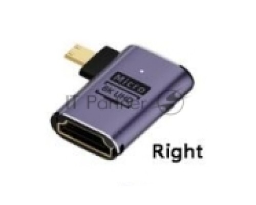 Переходник micro  HDMI  на HDMI вправо