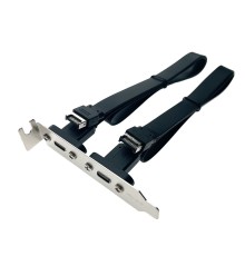 Espada Планка в корпус USB C 3.2 Gen2x2 2 порта, EbrLow22, 20Gbps низкопрофильная (46002)