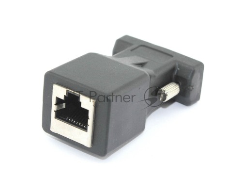 Переходник RJ45  на DB9 9 pin папа