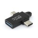 Переходник OTG 2 в 1 Micro USB и Type-C