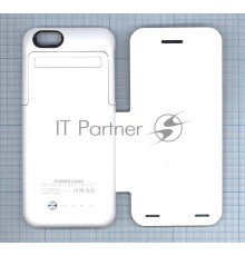 Аккумулятор/чехол для Apple iPhone 6 3500 mAh белый leather cover