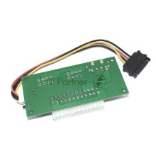 Переходная плата для подключения питания HDD SATA к отдельному блоку питания с выключаетлем