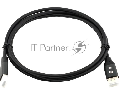 Кабель аудио-видео Cactus CS-DP-DP-1.4-2 DisplayPort (m)/DisplayPort (m) 2м. позолоч.конт. черный