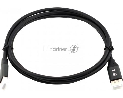 Кабель аудио-видео Cactus CS-DP-DP-1.4-2 DisplayPort (m)/DisplayPort (m) 2м. позолоч.конт. черный