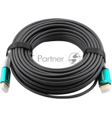 Кабель аудио-видео Cactus CS-HDMI-AOC-2.1-20 HDMI (m)/HDMI (m) 20м. позолоч.конт. черный