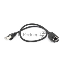 Удлинитель RJ45 папа-мама для монтажа на корпус 0.5 м