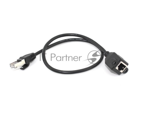 Удлинитель RJ45 папа-мама для монтажа на корпус 0.5 м