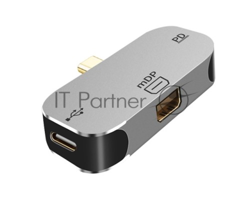Адаптер Type C на Mini Display Port + Type C + PD