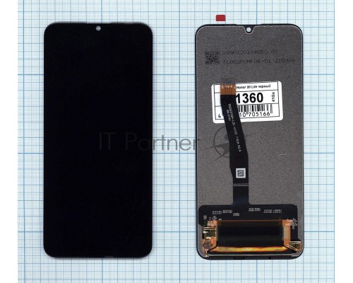Дисплей для Honor 20 Lite черный