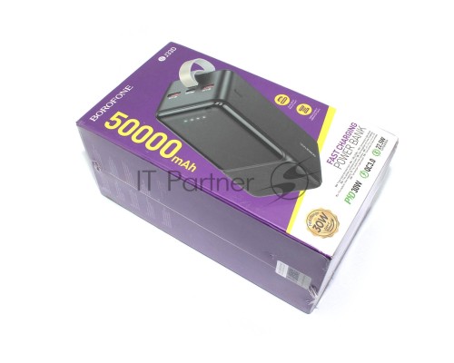 Внешний аккумулятор Powerbank Borofone BJ33D Creed 50000mAh, черный
