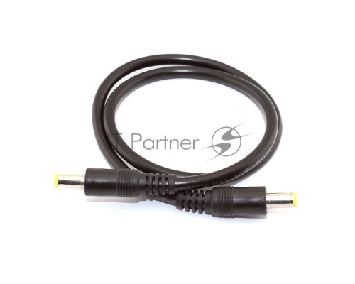 Кабель DC 5.5x2.5  18 AWG папа-папа 0,5 м с прямым штекером