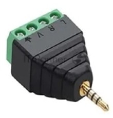 Сборный штекер microJack 2.5 мм 3 канала