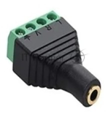 Сборный разъем miniJack 3.5 мм 3 канала