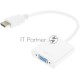 Переходник аудио-видео Premier 5-983 HDMI (m)/VGA (f)/Jack 3.5 (f) 0.15м. белый