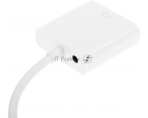 Переходник аудио-видео Premier 5-983 HDMI (m)/VGA (f)/Jack 3.5 (f) 0.15м. белый