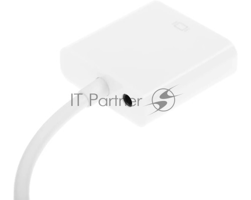 Переходник аудио-видео Premier 5-983 HDMI (m)/VGA (f)/Jack 3.5 (f) 0.15м. белый