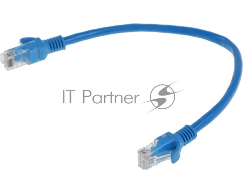 Патч-корд Premier PP6U-0.25M/B 10000Гбит/с UTP 4 пары cat.6 CCA molded 0.25м синий RJ-45 (m)-RJ-45 (m)