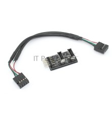 Хаб USB 2.0 для мат. плат на USB Type-E 2 порта
