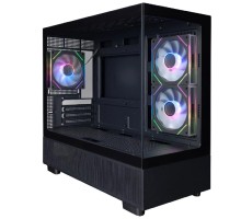 1STPLAYER MIKU Mi5 ARGB Black / mATX / 3x120mm ARGB fans / Mi5-BK-2FC7R-1FC7