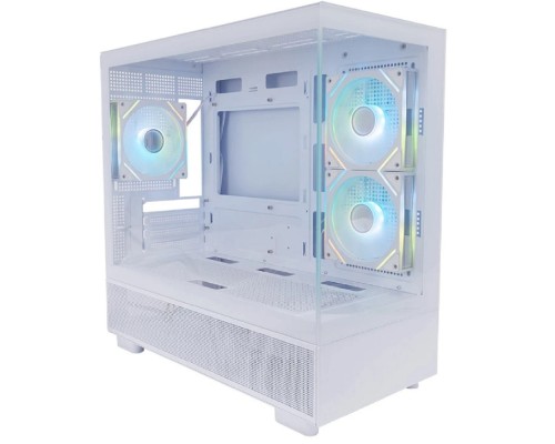 [Корпус] 1STPLAYER MIKU Mi5 ARGB White / mATX / 3x120mm ARGB fans / Mi5-WH-2FC7R-W-1FC7-W