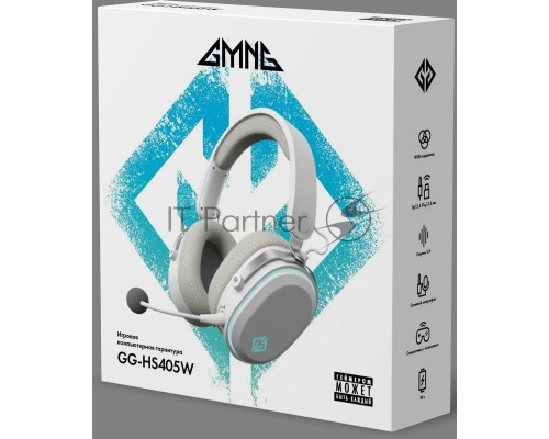 Наушники с микрофоном GMNG GG-HS405W белый