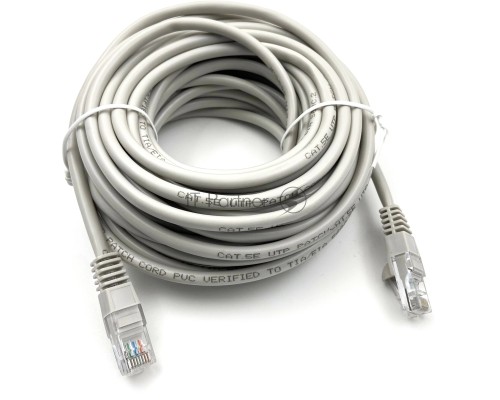 Патч-корд KingPrice KP-PC-c5e-10m-g UTP 4 пары cat.5E CCA molded 10м серый RJ-45 (m)-RJ-45 (m)