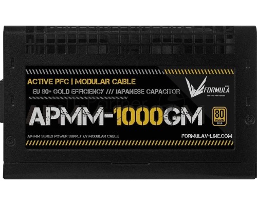 Блок питания Formula ATX 1000W APMM-1000GM Gen.5 80+ gold (20+4pin) APFC 120mm fan 8xSATA Cab Manag RTL