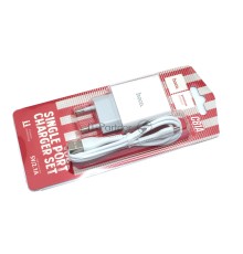 Блок питания (сетевой адаптер) HOCO C81A Asombroso single 1xUSB с кабелем Micro-USB , 2.1A, 10W