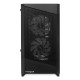 Компьютерный корпус без блока питания HSPD M330, Mesh Mini-tower, черный, TG, 0.6 SPCC, 3x120mm ARGB mATX, mITX 175/330/160mm 2x2.5