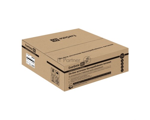ИБП On-line ExeGate PowerExpert ULS-2000.LCD.AVR.6C13.USB.RS232.SNMP.BC.2U <2000VA/2000W, On-Line, PF=1, LCD, 6*C13, RS232, USB, SNMP-slot, встроенные батареи 12V 7.2Ah - 6шт, батарейный коннектор, подключение до 4 внешних батарейных блоков 72В, Rackmoun