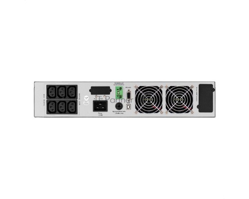 ИБП On-line ExeGate PowerExpert ULS-2000.LCD.AVR.6C13.USB.RS232.SNMP.BC.2U <2000VA/2000W, On-Line, PF=1, LCD, 6*C13, RS232, USB, SNMP-slot, встроенные батареи 12V 7.2Ah - 6шт, батарейный коннектор, подключение до 4 внешних батарейных блоков 72В, Rackmoun