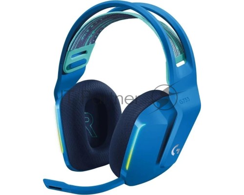 Наушники с микрофоном Logitech G733 Lightspeed синий накладные Radio оголовье 981-000945