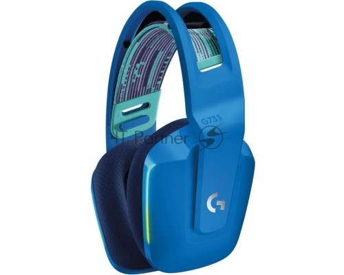 Наушники с микрофоном Logitech G733 Lightspeed синий накладные Radio оголовье 981-000945