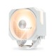 Кулер для процессора HSPD A116 WHITE ARGB (250W, 4-pin PWM, 155mm, Al/Cu, 6x6mm, ARGB, 1x120mm, 68CFM, 25dBA, 1650RPM, S: 1851/1700/1200/20XX/115X/13XX, AM5/AM4/AM3/AM2/AM3+/AM2+/FM2/FM1, white)