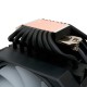 Кулер для процессора HSPD A128 BLACK ARGB cover (280W, 4-pin PWM, 155mm, Al/Cu, 8x6mm, ARGB cover, 1x130+1x120mm, 68CFM, 25dBA, 1650RPM, S: 1851/1700/1200/20XX/115X/13XX, AM5/AM4/AM3/AM2/AM3+/AM2+/FM2/FM1, black)