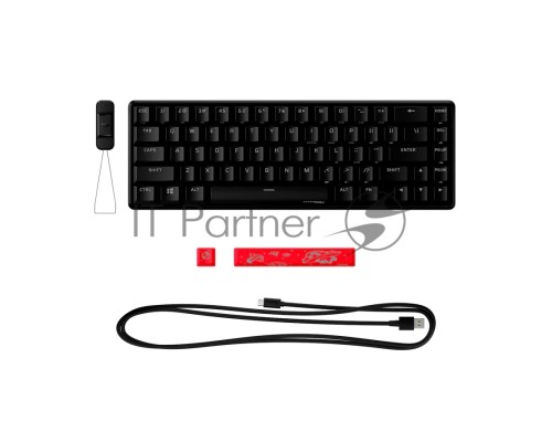Клавиатура игровая HyperX Alloy Origins 65 Aqua (RUS)