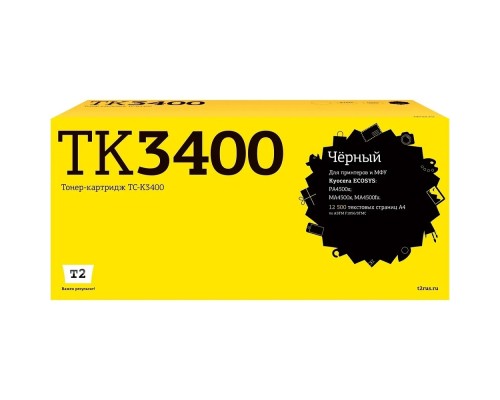 [Расходные материалы] TC-K3400 Тонер-картридж T2 для Kyocera ECOSYS PA4500x/MA4500x/MA4500fx (12500 стр.) с чипом