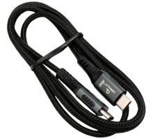 Cablexpert Кабель USB2.0 Type-C/Type-C, 5А, 240Вт, PD3.1/QC4.0, медь, оплетка, 1м, черный (CCP-USB2.0-240W-1M)