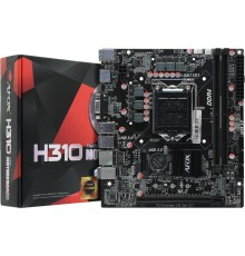 AFOX IH310C-MA6-V4 (Socket 1151, mATX, 2*DDR4(64Gb), VGA+ HDMI, 3*SATA3, 1*M.2, 1*PCIEx16, 4*USB 2.0, 2*USB 3.0, LAN 1*1G, RTL)