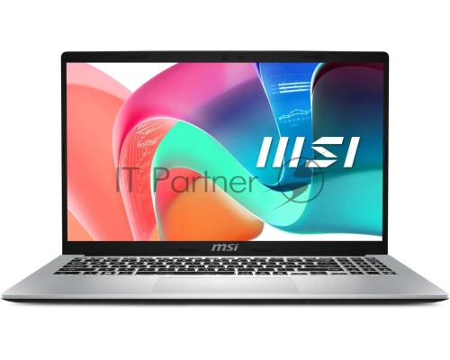 Ноутбук MSI Modern 15 F13MG-253RU серебристый 9S7-15S122-253 Core i7 1355U 16Gb SSD512Gb Intel Iris Xe graphics 15.6
