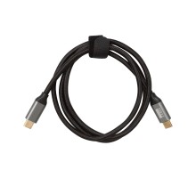 Bion Кабель USB Type-C - Type-C (CM/CM), 100W, USB 3.1 Gen2, 4K@60Hz, 10 Гбит/c, 1 м, тканевая оплётка, черный [BXP-CCP-USBC3.1-CMCM-1M-B]