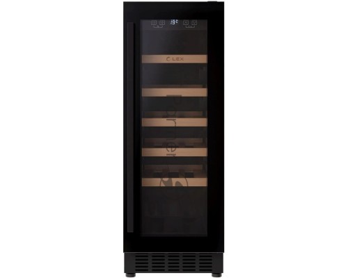 Винный шкаф Lex LWD3020BL 1-нокамерн. черный