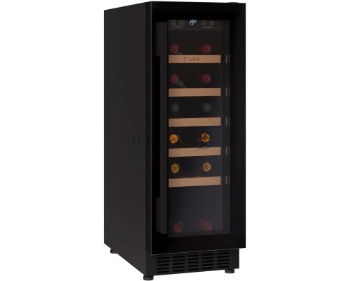 Винный шкаф Lex LWD3020BL 1-нокамерн. черный