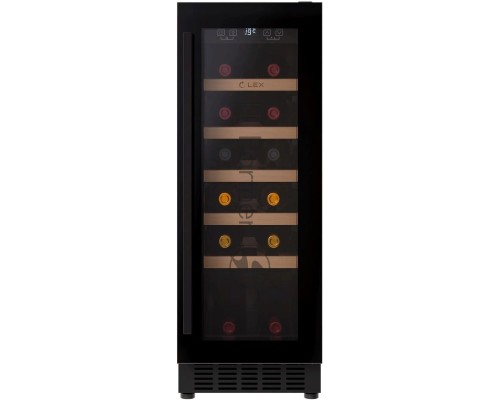 Винный шкаф Lex LWD3020BL 1-нокамерн. черный