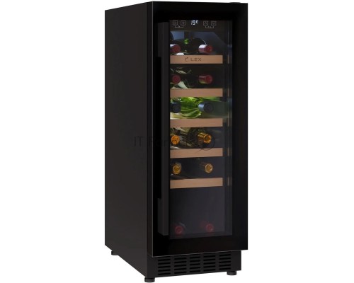 Винный шкаф Lex LWD3020BL 1-нокамерн. черный