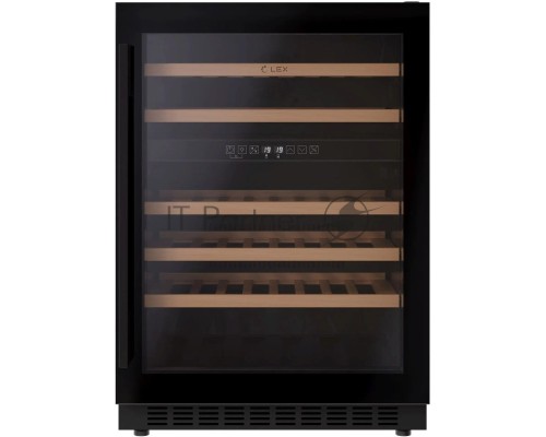Винный шкаф Lex LWD6046BL dual zone 1-нокамерн. черный