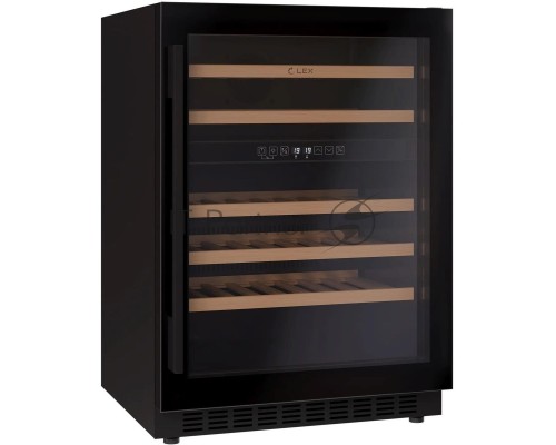 Винный шкаф Lex LWD6046BL dual zone 1-нокамерн. черный