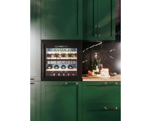 Винный шкаф Lex LWD6036BL dual zone S 1-нокамерн. черный стекло (CHAT500009)