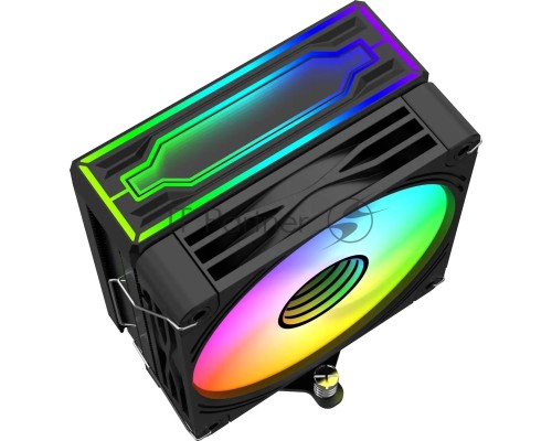 Устройство охлаждения (кулер) Bloody BD-AC205-ARGB1 ARGB Soc-AM5/AM4/1151/1200/2066/1700 черный 4-pin 14-26dB Al+Cu LCD 205W 513gr Ret (BD-AC205-ARGB1-BK)